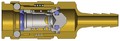 Dixon 2US2-B 1/4" UNI COUPLER, 1/4" BARB BRASS   Body Material: BRASS Body Size: 1/4"